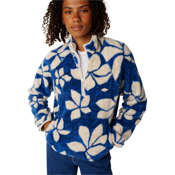 2026 Rip Curl Womens Paraiso 1/4 Zip Polar Fleece 0EUWFL - Blue